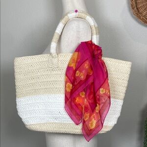Summer Beach Bag Woven 100% Paper Straw Hand Bag Purse